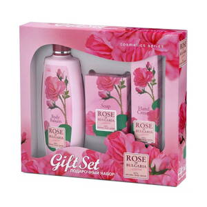 Gift Set Rose of BulgariaFor WomenWITH BODY BALSAM, NATURAL ROSE SOAP, HAND CREAM